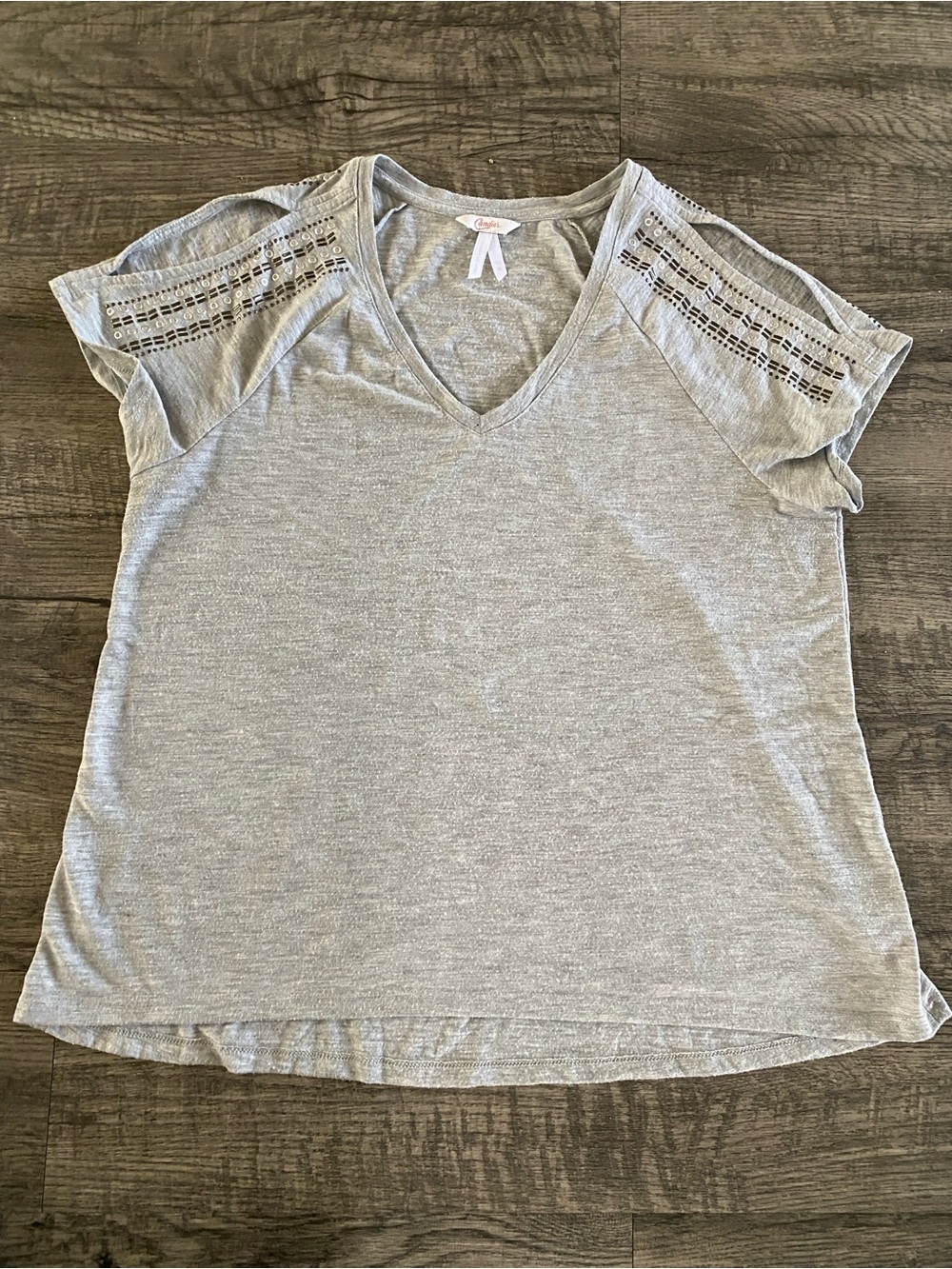 Candie's Peek-a-Boo Sparkle Tee XL